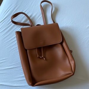 Faux leather back pack bag
